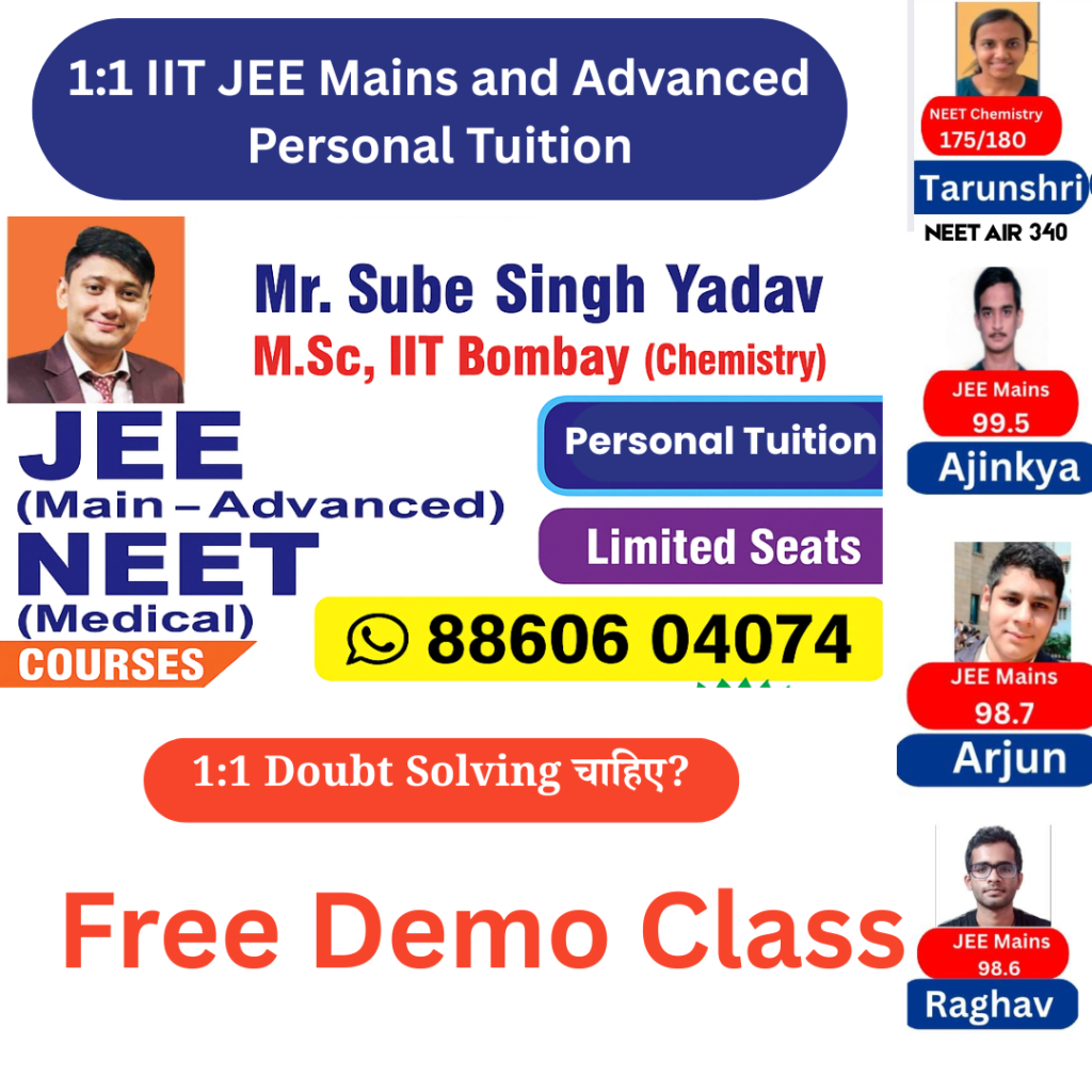 iit jee chemistry personal tutor online